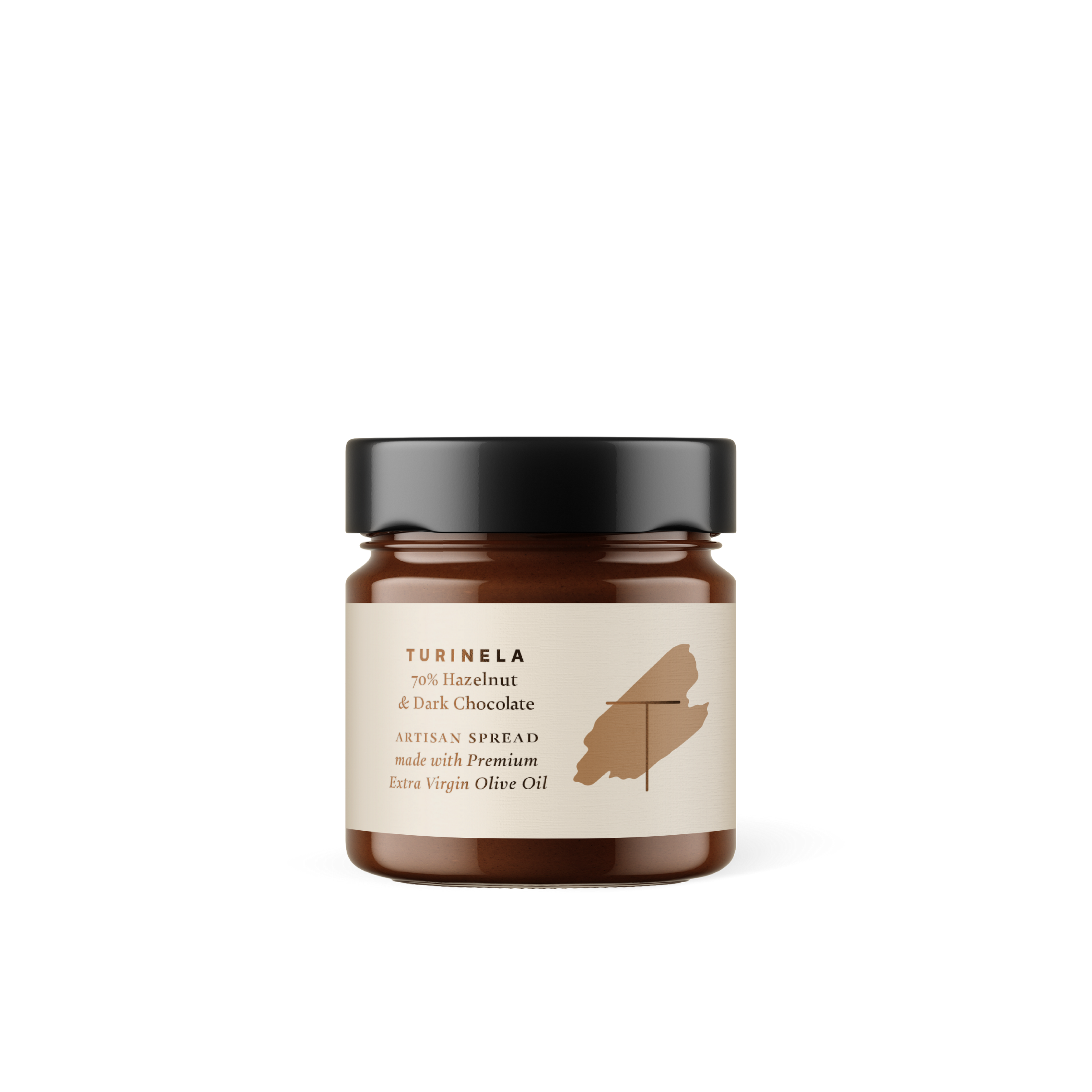 Turinela 70% hazelnut & dark chocolate spread